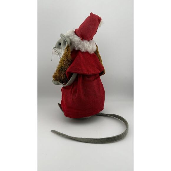 Festive Mouse in Santa Costume with Christmas Tree & Bear Decor - Picture 8 of 8